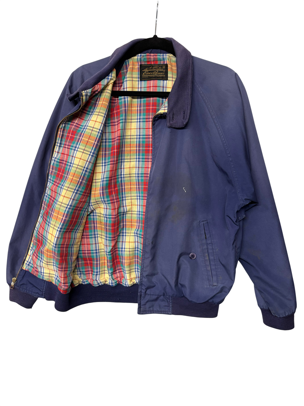 Vintage 90s Sun faded Distressed Eddie Bauer Harrington Jacket